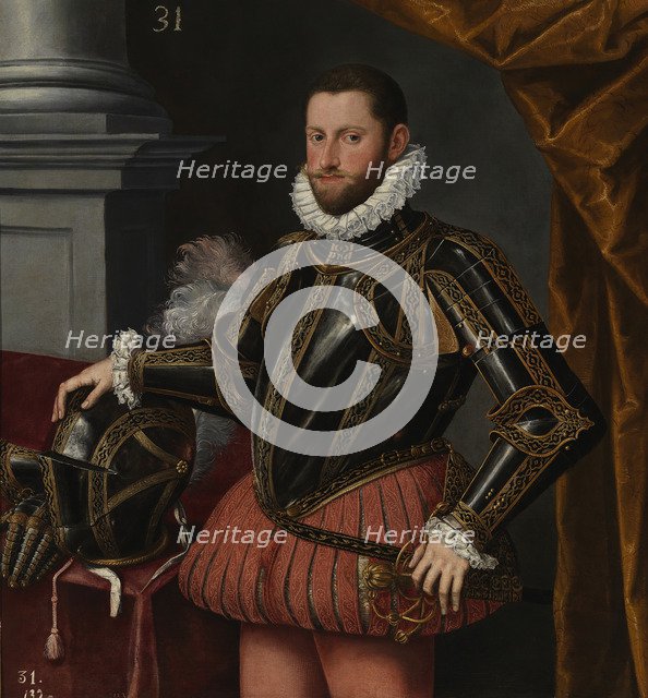 Portrait of Archduke Ernest of Austria (1553-1595), c. 1580. Artist: Sánchez Coello, Alonso, School of  