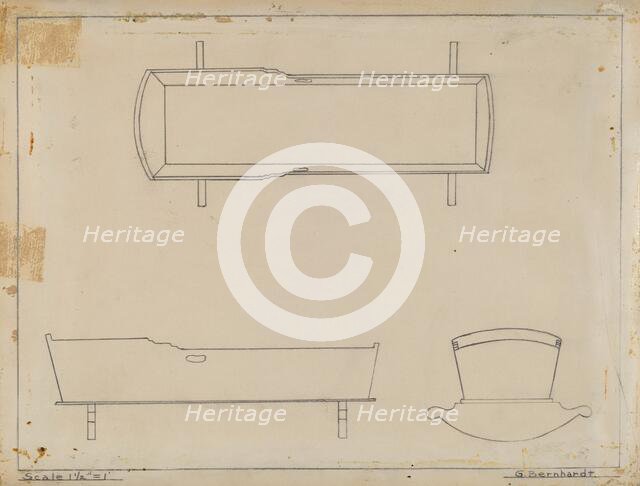 Cradle, 1935/1942. Creator: Gerald Bernhardt.