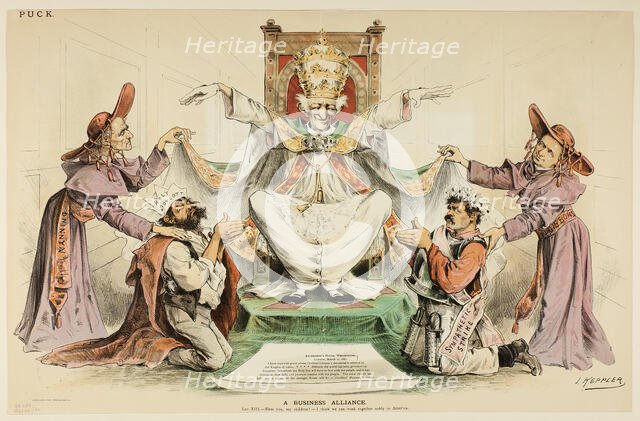 A Business Alliance, 1887. Creator: Joseph Keppler.