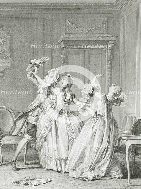 Slap in the Face, 1774. Creator: Noel Le Mire.