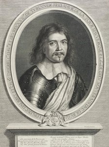 Frédéric-Maurice de la Tour d'Auvergne, Duc de Bouillon, between circa 1655 and circa 1656. Creator: Robert Nanteuil.