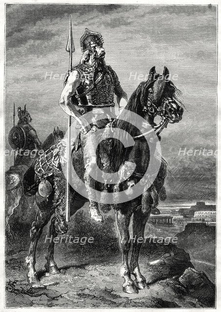 Gallic horseman, 19th century. Artist: Neuville