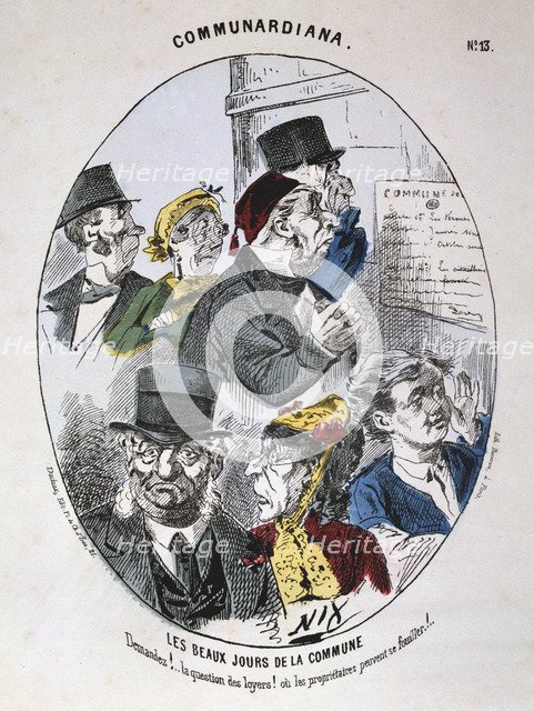 'Les Beaux Jours de la Commune', 1871. Artist: Anon