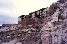 Shey Palace and Monastery, and chortens, Ladakh, India, 1988.  Creator: Amanda Waite.