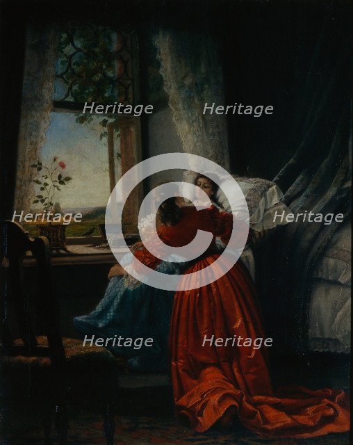 Visiting the Sick, 1885. Artist: Klodt, Mikhail Petrovich, Baron (1835-1914)