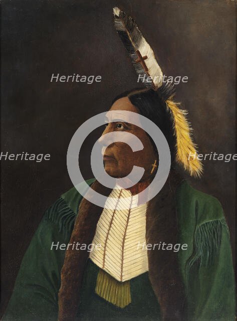 Portrait of an American Indian, ca. 1900. Creator: Unknown.