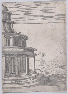 Templum Iovis Ultoris (Views of Ancient Roman Temples and Arches), 1535-40., 1535-40. Creator: Anon.