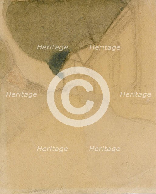 Slottsgränd, Tammisaari, 1918. Creator: Helene Schjerfbeck.