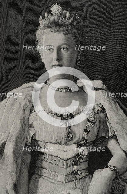 Wilhelmina of the Netherlands, (1880-1962), Queen of the Netherlands from 1890 to 1948, 1898.  Creator: Unknown.