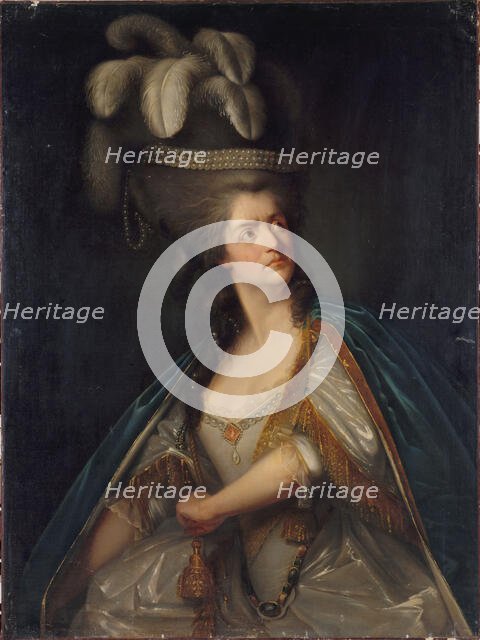 Portrait de Mme Thénard, dite "la Grande" (1757-1849), sociétaire de la Comédie Française..., c1785. Creator: Ecole Francaise.