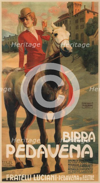Birra Pedavena, 1900s-1910s. Artist: Erler, Erich (1870-1946)