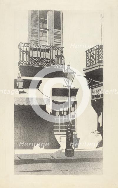 Balcony Railing, 1935/1942. Creator: Arelia Arbo.