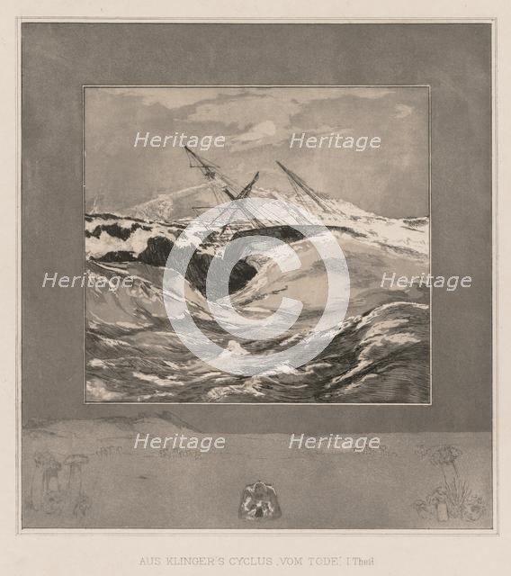 Vom Tode I (Opus II, 1889), No. 3 . Creator: Max Klinger (German, 1857-1920).