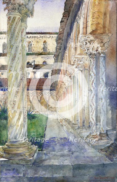 Cathedral at Monreale, Sicily, 1902. Creator: Cass Gilbert.