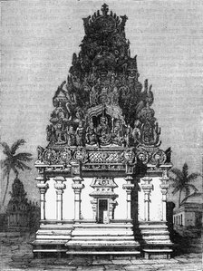 'Portico of a Pagoda at Pondicherry', c1891. Creator: James Grant.