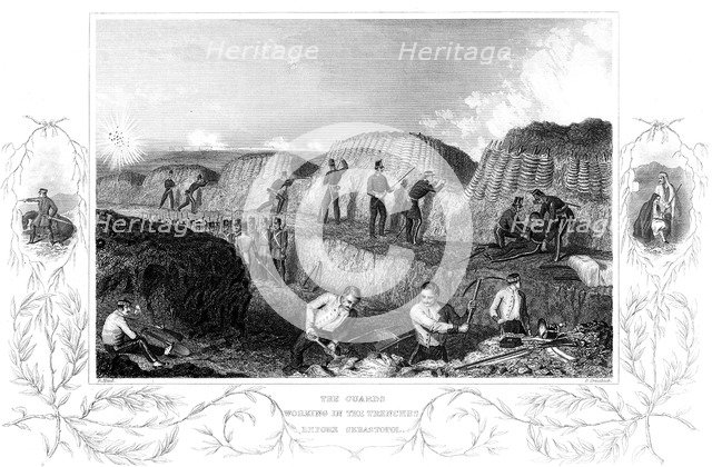 Siege of Sebastopol, Crimean War, 1854-1855. Artist: Unknown