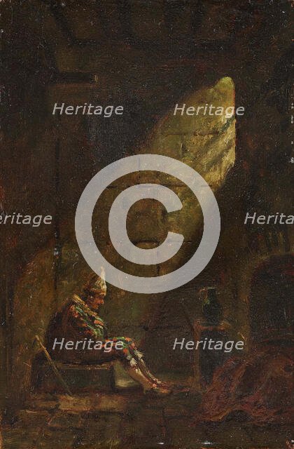 Ash Wednesday, ca 1860. Creator: Spitzweg, Carl (1808-1885).