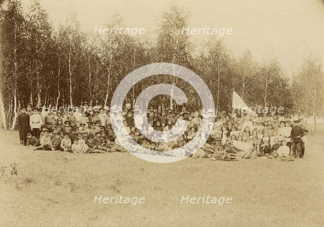 Excursion - a walk by participants of the playground of the Society for the Care of Primary..., 1901 Creator: Unknown.