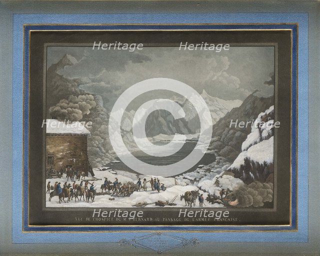 Napoleon passing the Great St Bernard Pass.
