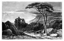 Victoria Castle, with Killiney-Bray Head in the distance, Ireland, c1888. Artist: Unknown