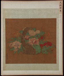 A Basket of Flowers, Ming dynasty, 16th century. Creator: Unknown.