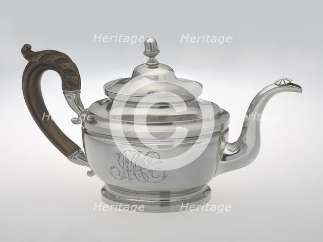 Teapot made by Peter Bentzon, ca. 1817-1829. Creator: Peter Bentzon.