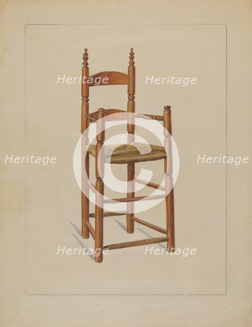 High Chair, c. 1936. Creator: Elizabeth Curtis.