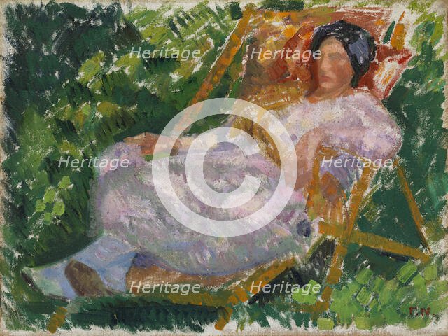 In the garden, 1922. Creator: Felix Nylund.