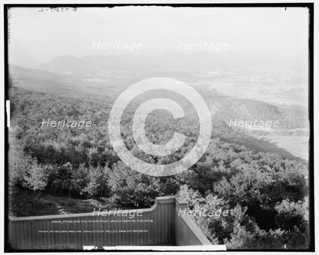 Mt. Holyoke and Connecticut Valley from Mt. Tom, Mass., between 1900 and 1915. Creator: Unknown.