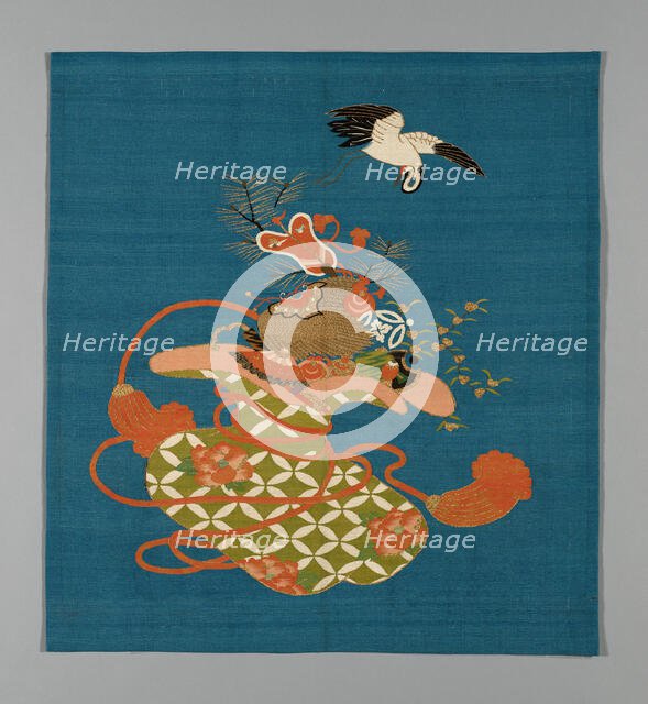 Fukusa (Gift Cover), Japan, late Edo period (1789-1868)/ Meiji period (1868-1912), 19th century. Creator: Unknown.