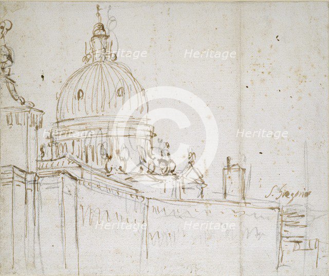 Venice: The Dogana di Mare and S. Maria della Salute, mid 18th century. Artist: Canaletto.