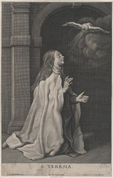 Saint Teresa of Avila's Vision of the Dove, ca. 1650. Creator: Pierre Louis van Schuppen.