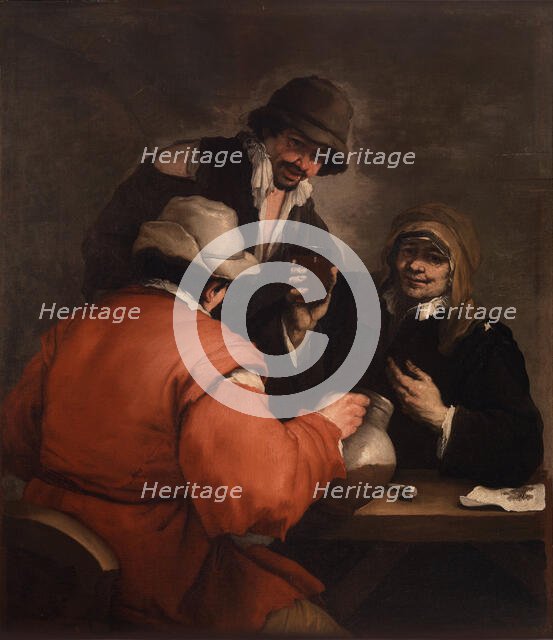 Tavern Scene, 1660. Creator: Giordano, Luca (1632-1705).