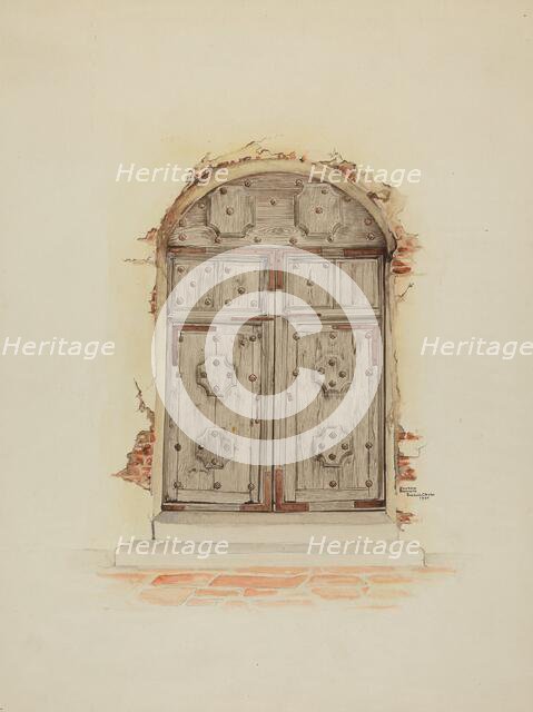 Doorway, 1937. Creator: Dayton Brown.