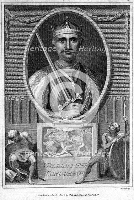 William the Conqueror, (1788).Artist: Hall