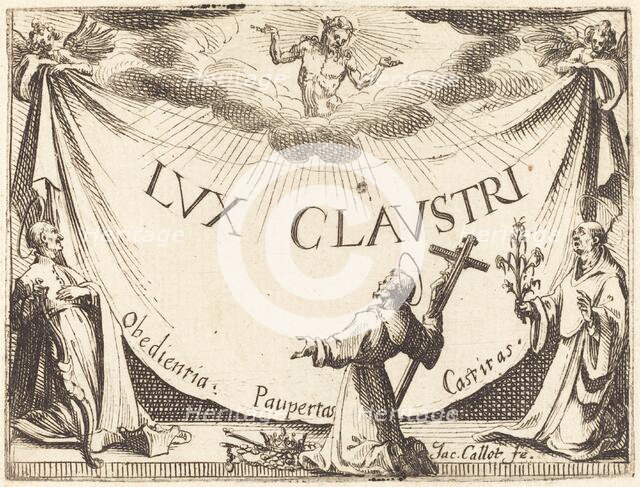 Frontispiece for "The Light of the Cloister", 1628. Creator: Jacques Callot.