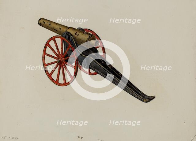 Toy Cannon, c. 1941. Creator: Charles Henning.
