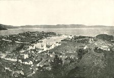 Bird's eye view of the harbour, Bergen, Norway, 1895.  Creator: Unknown.