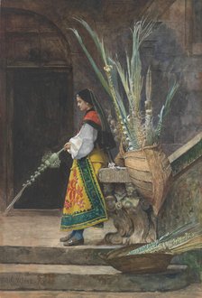 Palm Sunday in Spain, 1873. Creator: Jehan Georges Vibert.
