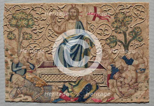 The Resurrection, from an Embroidered Altar Frontal: , 1375-1400. Creator: Unknown.