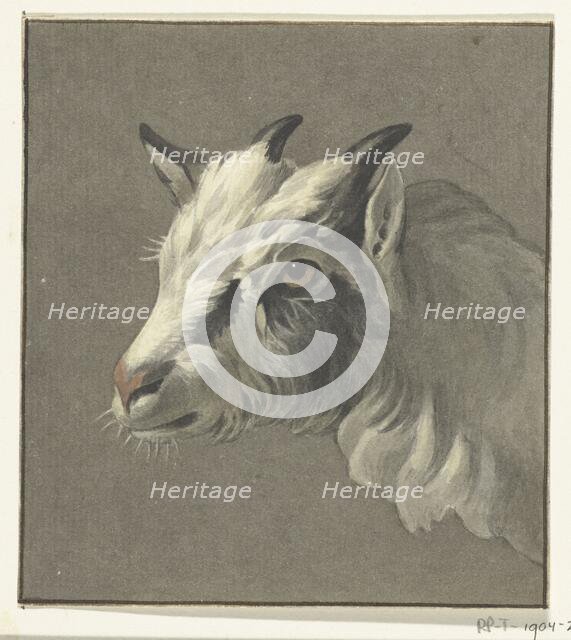 Head of a goat, to the left, 1775-1833. Creator: Jean Bernard.