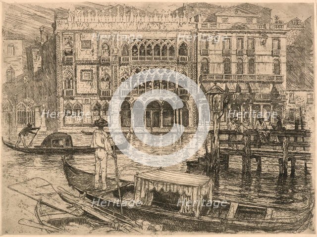 Ca D'oro, Venice, 1883. Creator: Frank Duveneck.