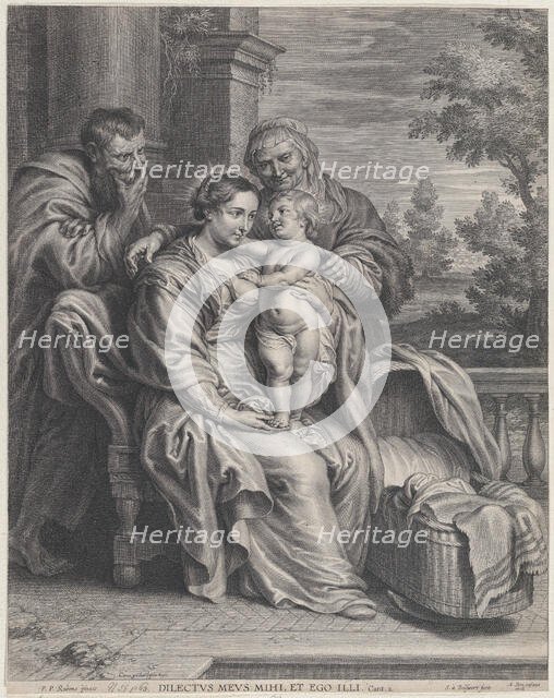 The Holy Family with Saint Anne, ca. 1625-35. Creator: Boetius Adams Bolswert.