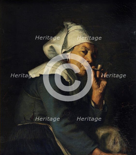 Peasant woman from Brittany, c1886. Creator: Hans Christian Koefoed.