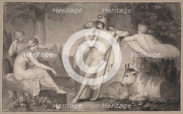 Paris and Oenone, 1791. Creator: John Flaxman (British, 1755-1826).