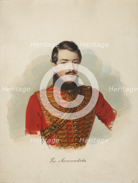 Prince Vladimir Alexandrovich Menshikov (1816-1893) , 1839.