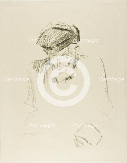 Portrait of Renoir, Second Plate, 1905. Creator: Jean Louis Forain.