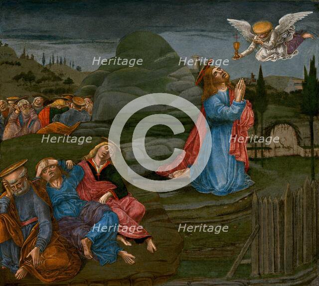 The Agony in the Garden, probably 1491. Creator: Benvenuto di Giovanni.