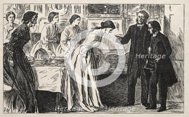 Wanted a Curate. Rather an Ordeal for the Reverend M. Green, 1865. Creator: George Louis Palmella Busson Du Maurier (British, 1834-1896).