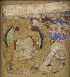 Bodhisattvas and Monks, from Cave 224, 4th-6th century. Creator: Unknown.